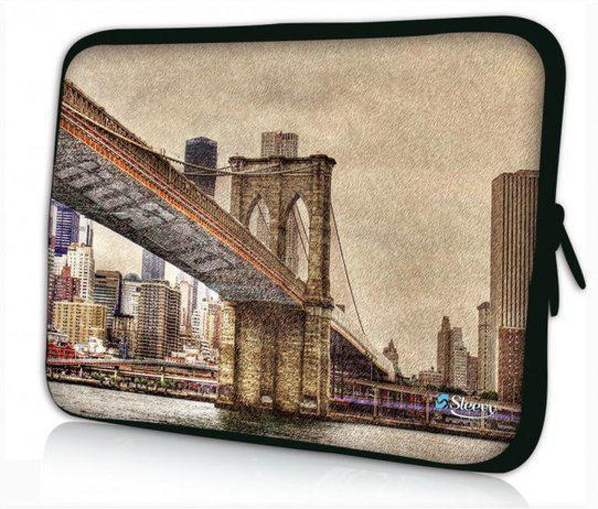 Sleevy 14 laptophoes Brooklyn Bridge uit New York