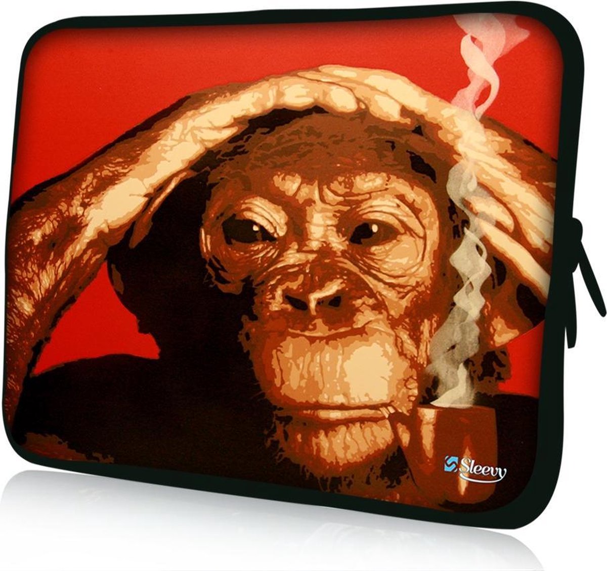 Sleevy 14 laptophoes rokende chimpansee - laptop sleeve