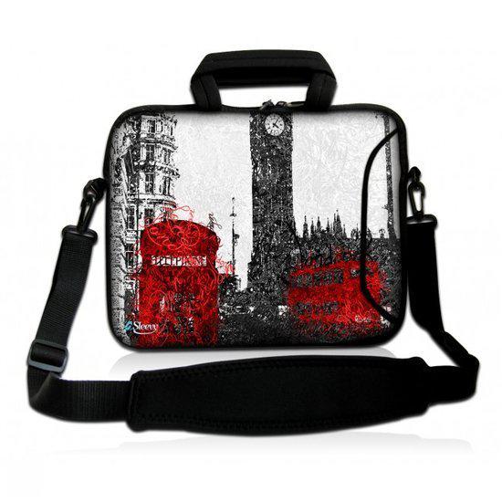 Sleevy 15,6 inch laptoptas artistiek Londen