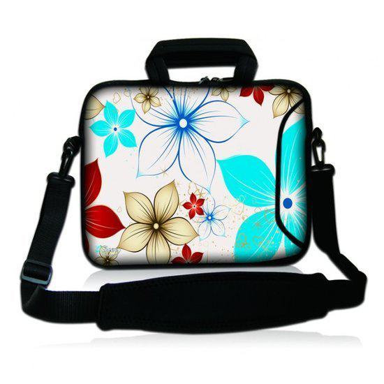 Sleevy 15,6 inch laptoptas bloemen