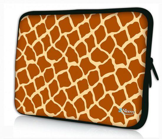 Sleevy 15.6 inch laptophoes giraffe print