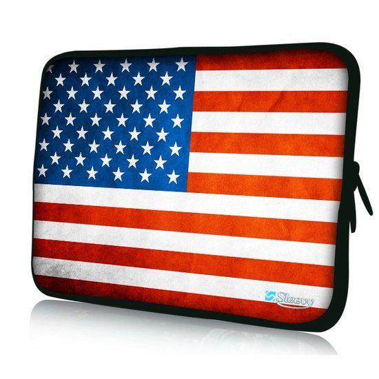 Sleevy 17,3 inch laptophoes USA vlag