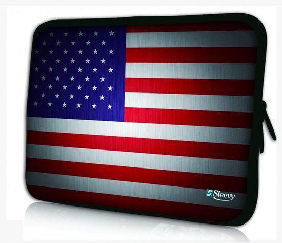 Sleevy 17,3 inch laptophoes USA vlag