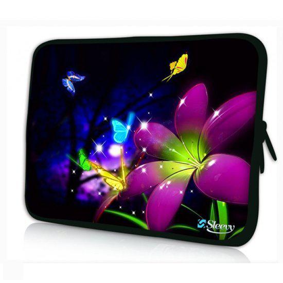 Sleevy 17,3 inch laptophoes bloemen