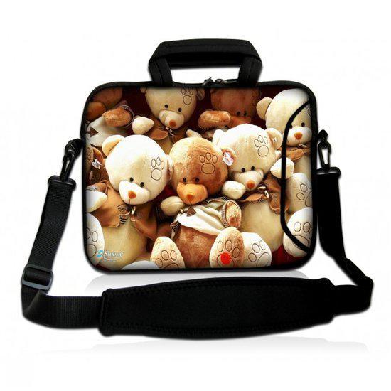 Sleevy 17,3 inch laptoptas beertjes