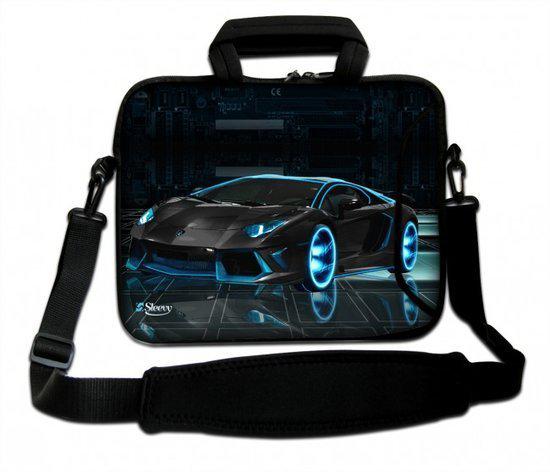 Sleevy 17.3 inch laptoptas Lamborghini design