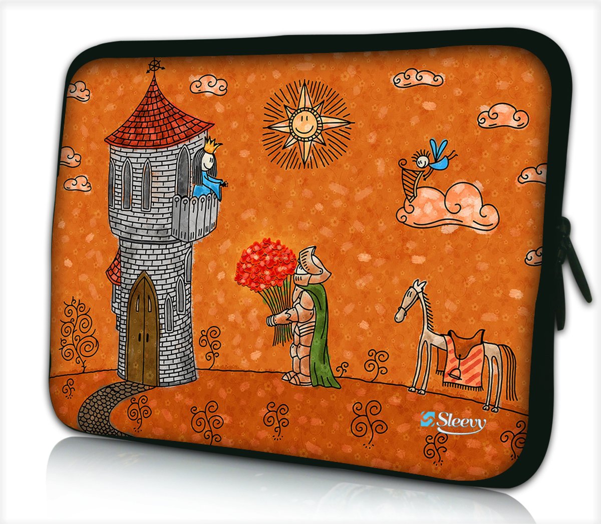 Tablet hoes / laptophoes 10,1 inch cartoon tekening - Sleevy - Laptop sleeve - Macbook hoes - beschermhoes - tabletsleeve - tablet sleeve - ipad sleeve