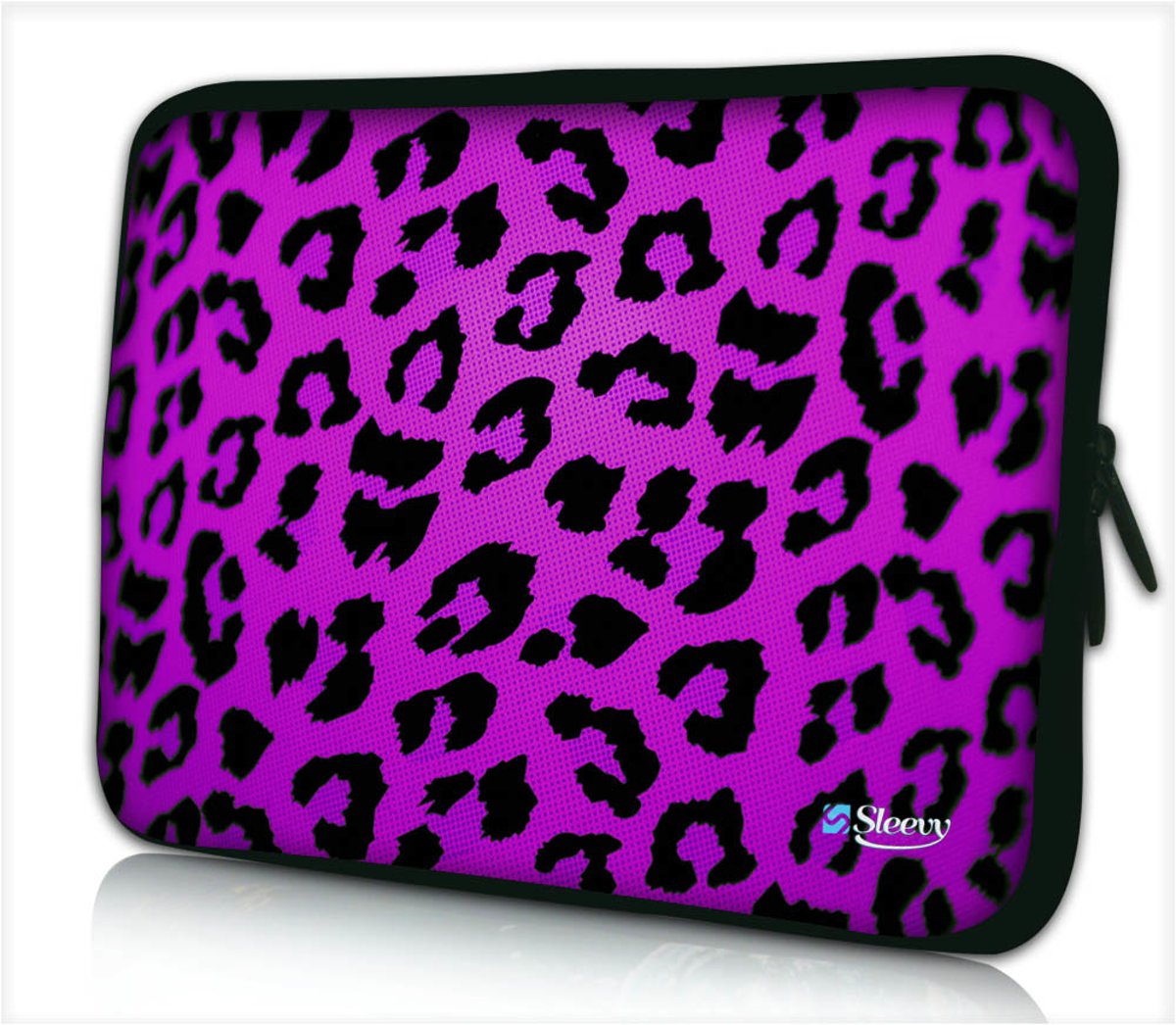 Tablet hoes / laptophoes 10,1 inch panterprint paars - Sleevy - Laptop sleeve - Macbook hoes - beschermhoes - tabletsleeve - tablet sleeve - ipad sleeve