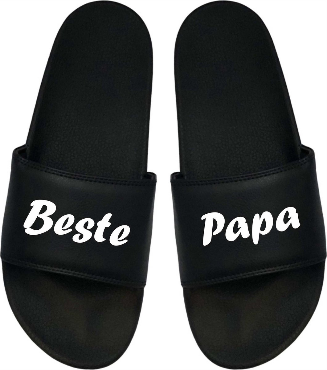 Cadeau Vader - Cadeau Vaderdag - Papa Badslippers- Badslippers Heren - Cadeau Badslippers