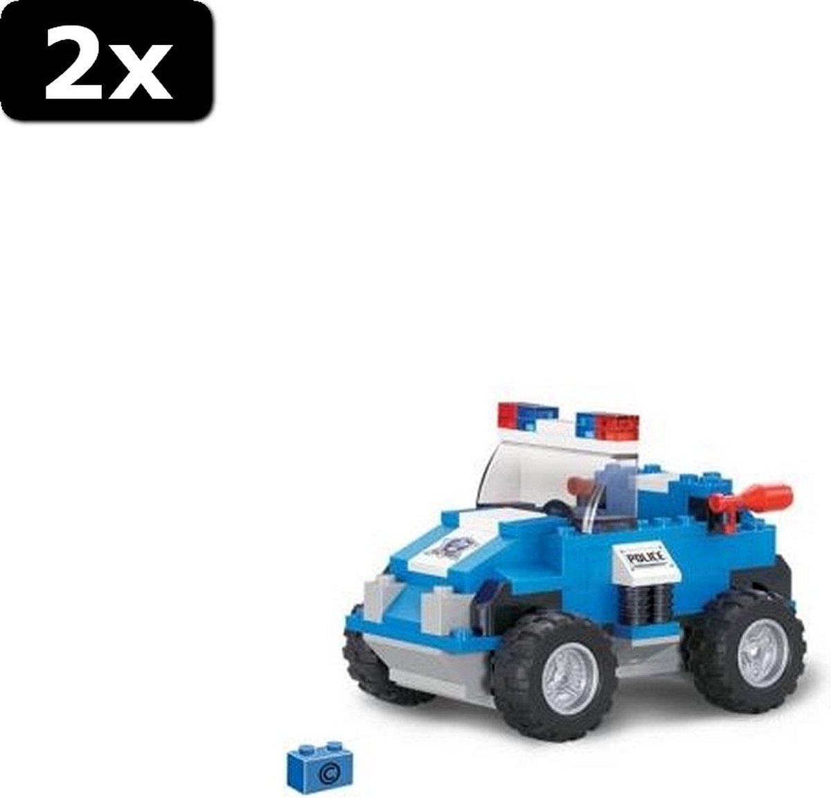 2x Sluban Special Police M38-B0183 S.W.A.T. Attack Politie Auto 121-delig