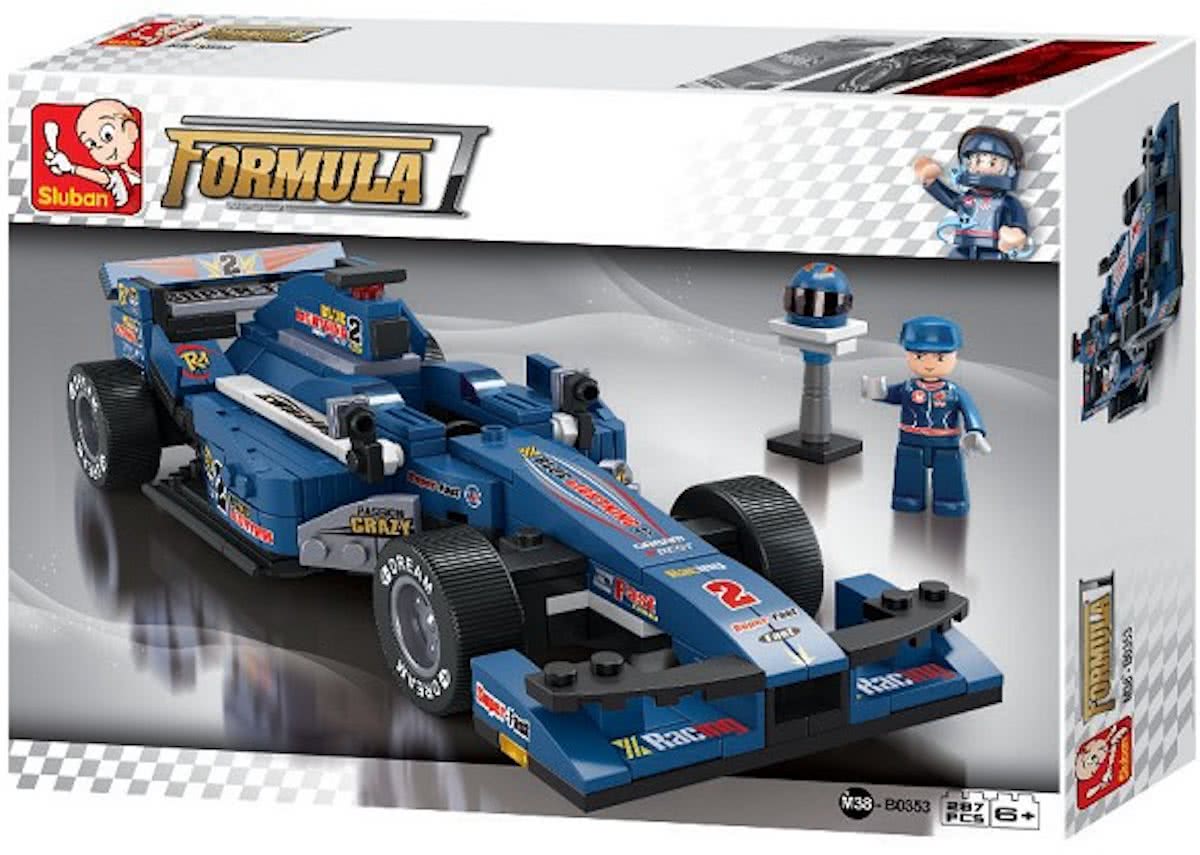 Formule car F1 Racewagen Blauw M38-B0353