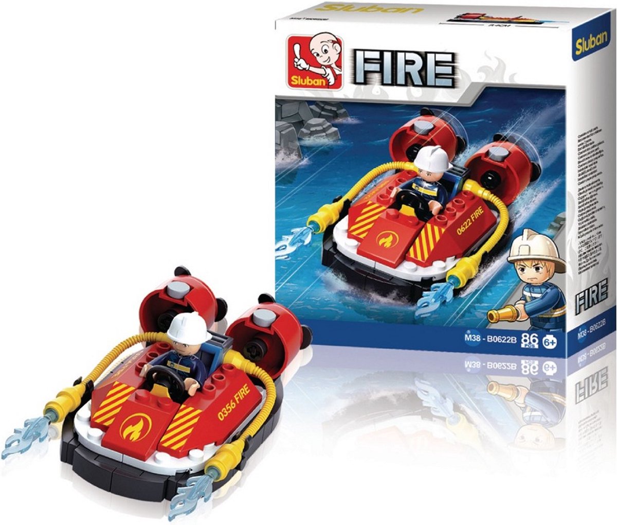 Sluban M38-B0622B Fire Serie Hoovercraft 85-delig