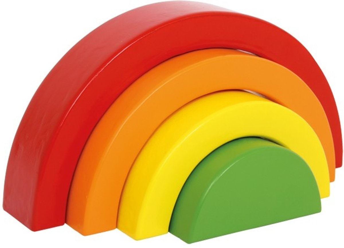 Motoriek Regenboog van hout