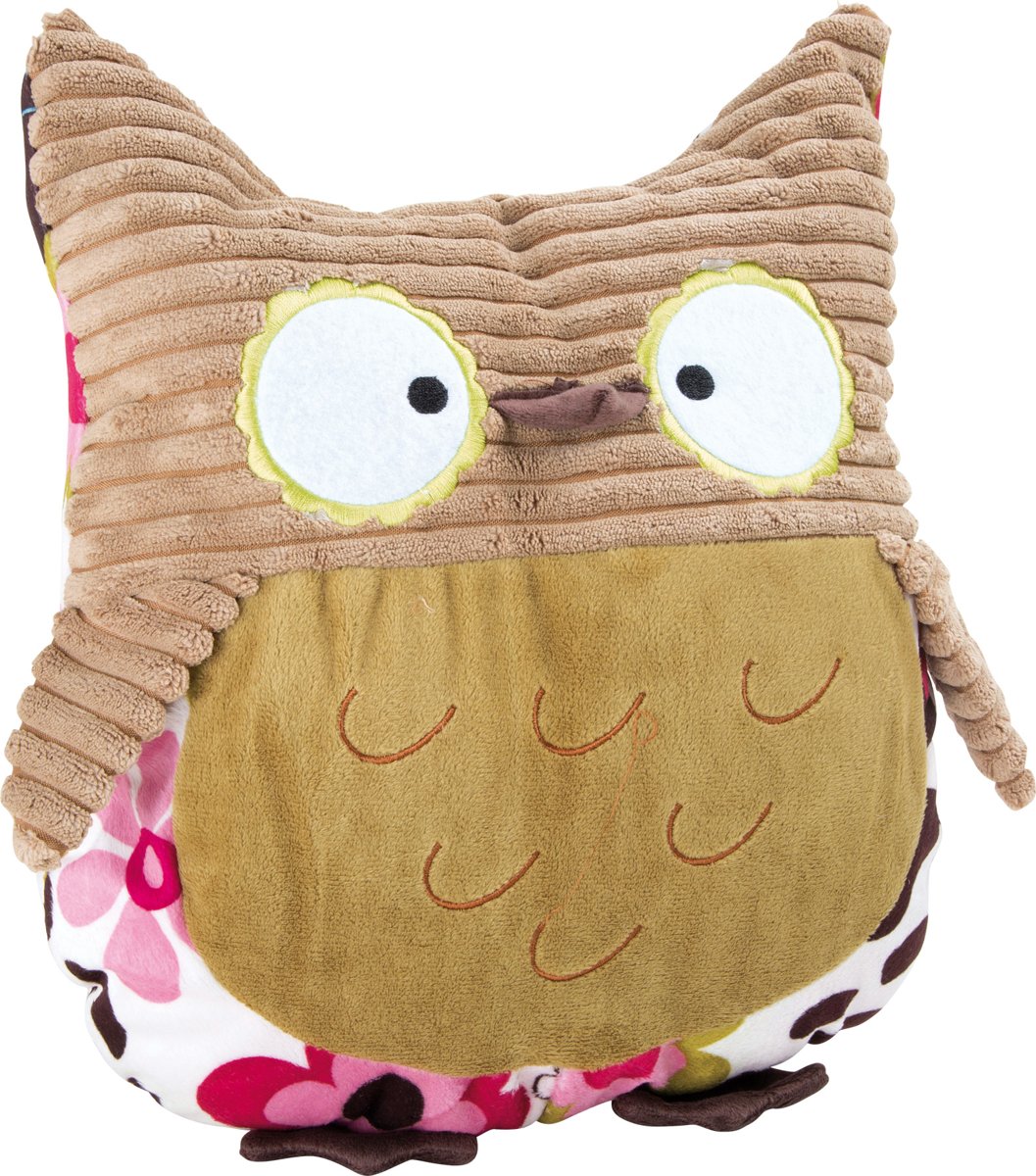 Pluche Uil Knuffel – Multi Color Owlette – Knuffels - Owen – Knuffeldier Kussen 38 cm