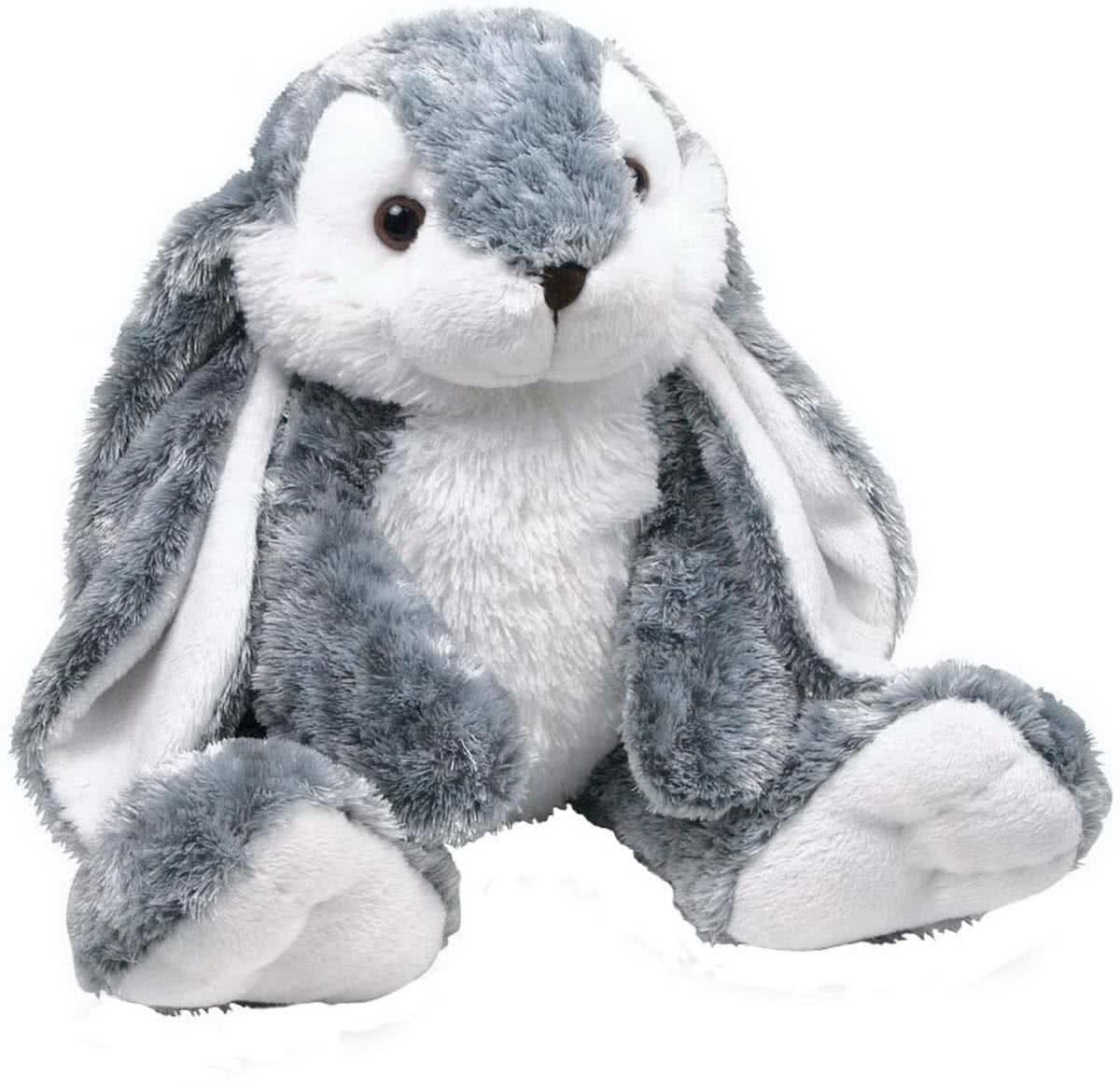 Small Foot Design Hoppel Bunny Plush Speelgoedkonijn Pluche Grijs, Wit