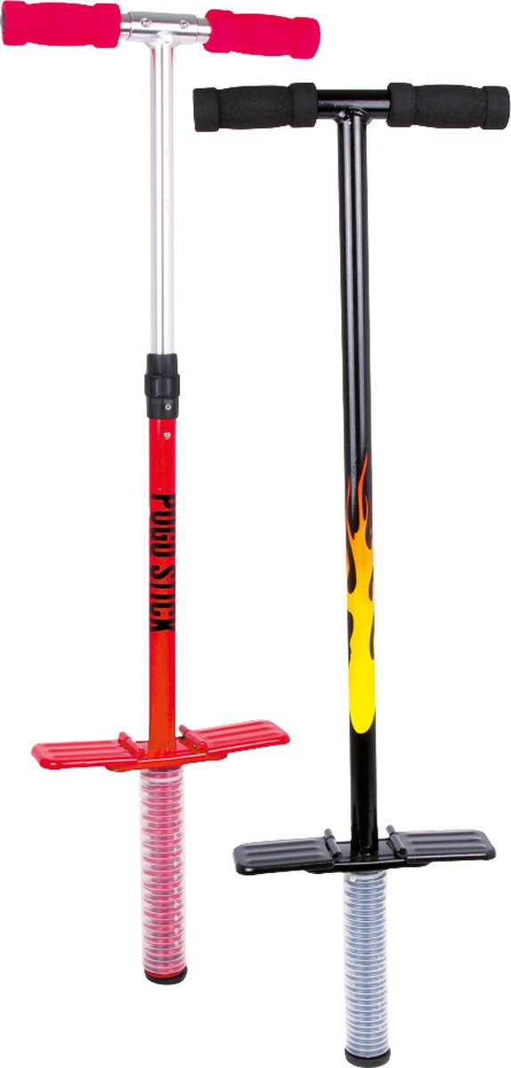 Small Foot Duo Pogo Stick Set - Rood & Vlammen - 26 x 6 x 88 cm