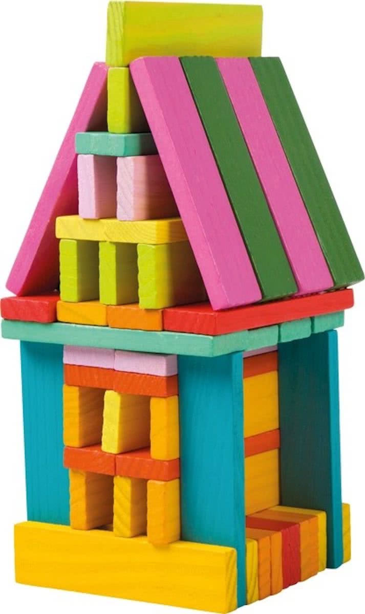 Small Foot -Houten Constructie blokken - Jongens en meisjes - Multicolor