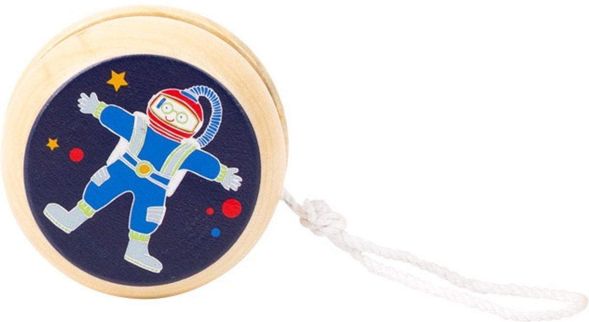 Small Foot Houten Jojo Space Yo-yos Astronaut 6 Cm Blauw