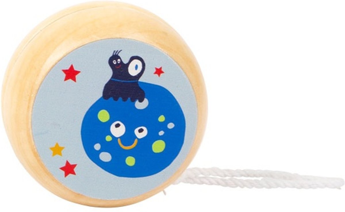 Small Foot Houten Jojo Space Yo-yos Maan 6 Cm Blauw