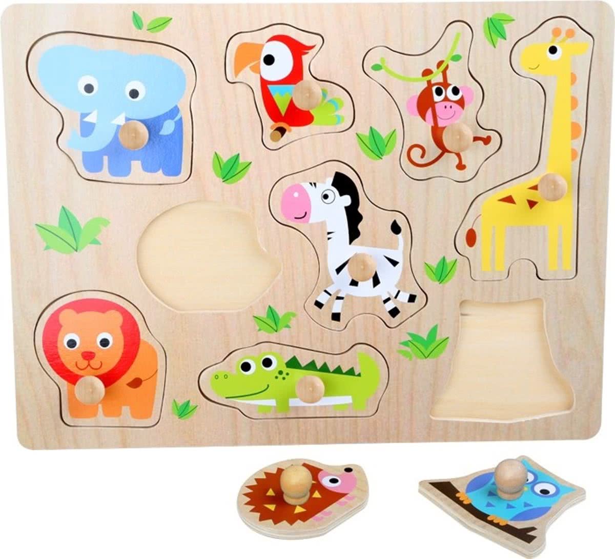 Small Foot Houten Puzzel Dierentuin 9 Stukjes 30x22.5x2 Cm