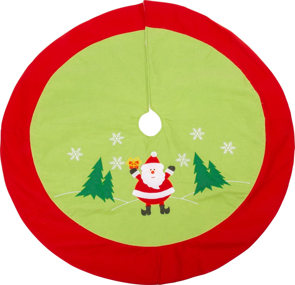 Small Foot Kerstboomrok Santa 92 Cm Polyester Rood/groen