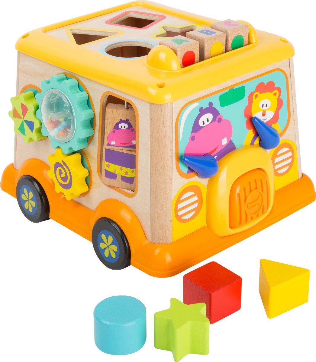 Small Foot Speelset Houten Schoolbus 17 Cm