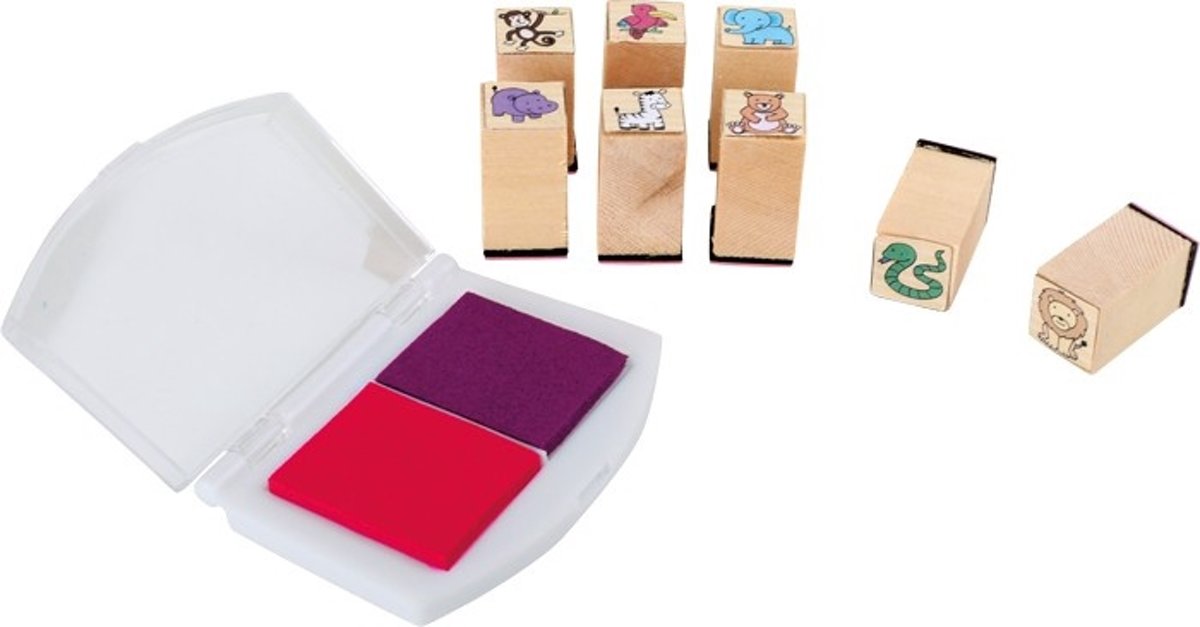 Small Foot Stempel-set Dieren Hout