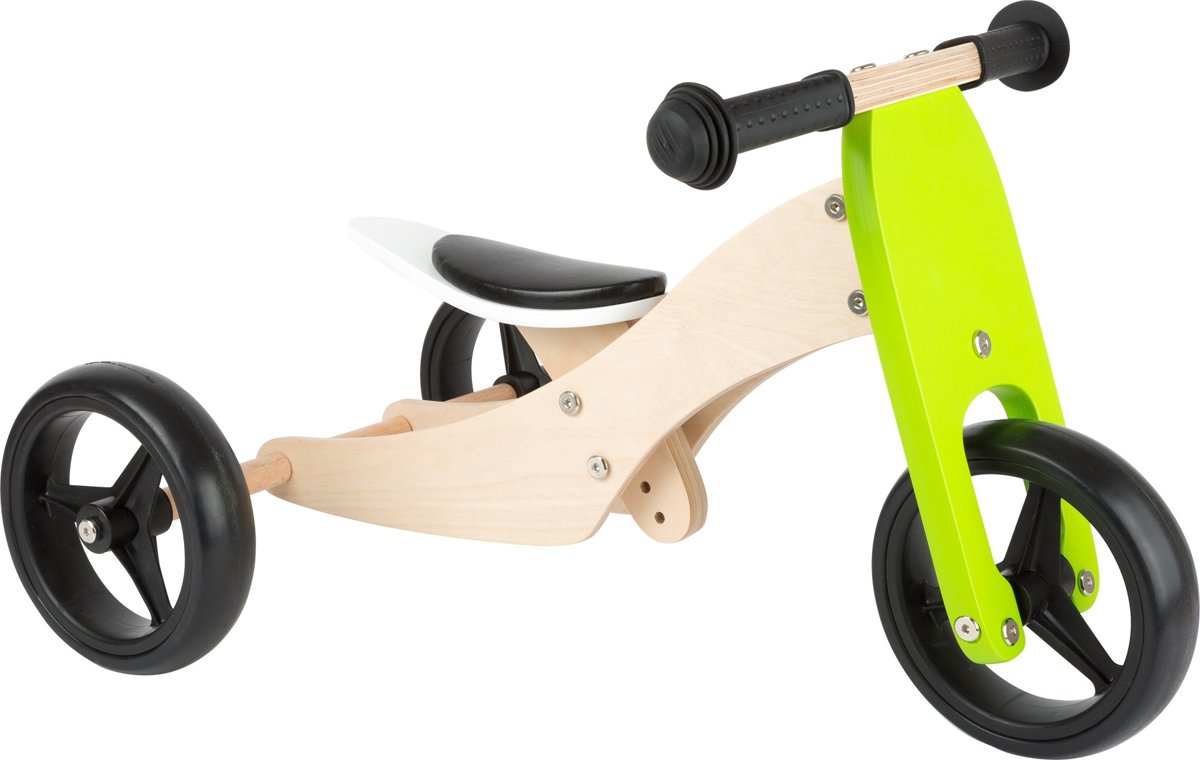 Small Foot Tricycle Trike 2-in-1   -   - Jongens en meisjes - Groen - 10 Inch