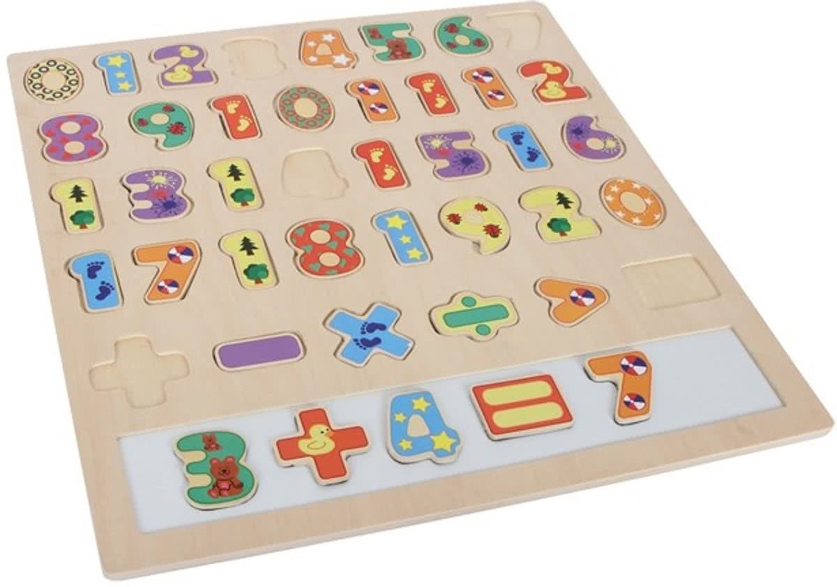 Small foot Houten insteekpuzzel rekenen 39-delig