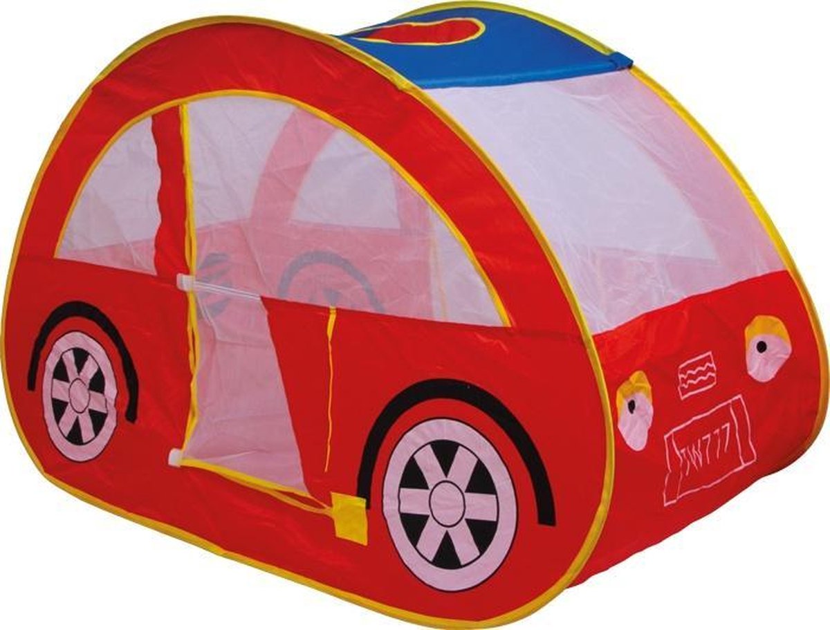 speeltent auto rood junior 130 cm