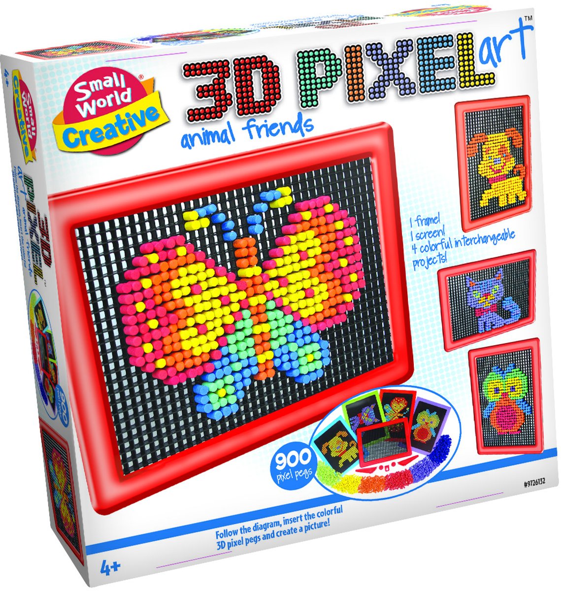 Creative 3D Pixelkunst Dierenvrienden