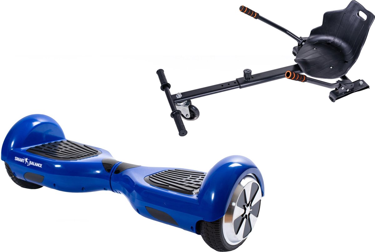 Package Hoverboard 6.5 inch, Smart Balance™ Regular Blue PowerBoard + Hoverseat, Motor 350 Wat