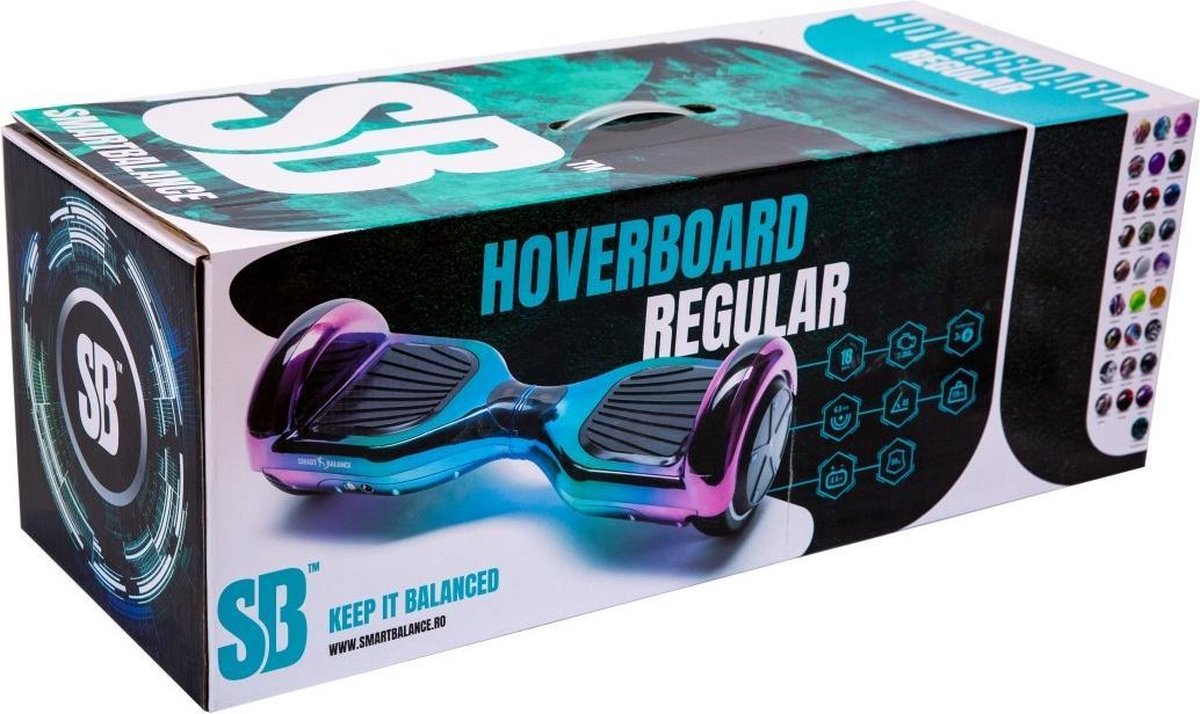 Package Smart Balance™ Hoverboard 6.5 inch, Regular HipHop + Hoverseat with Suspensions, Motor 700 Wat, Bluetooth, LED