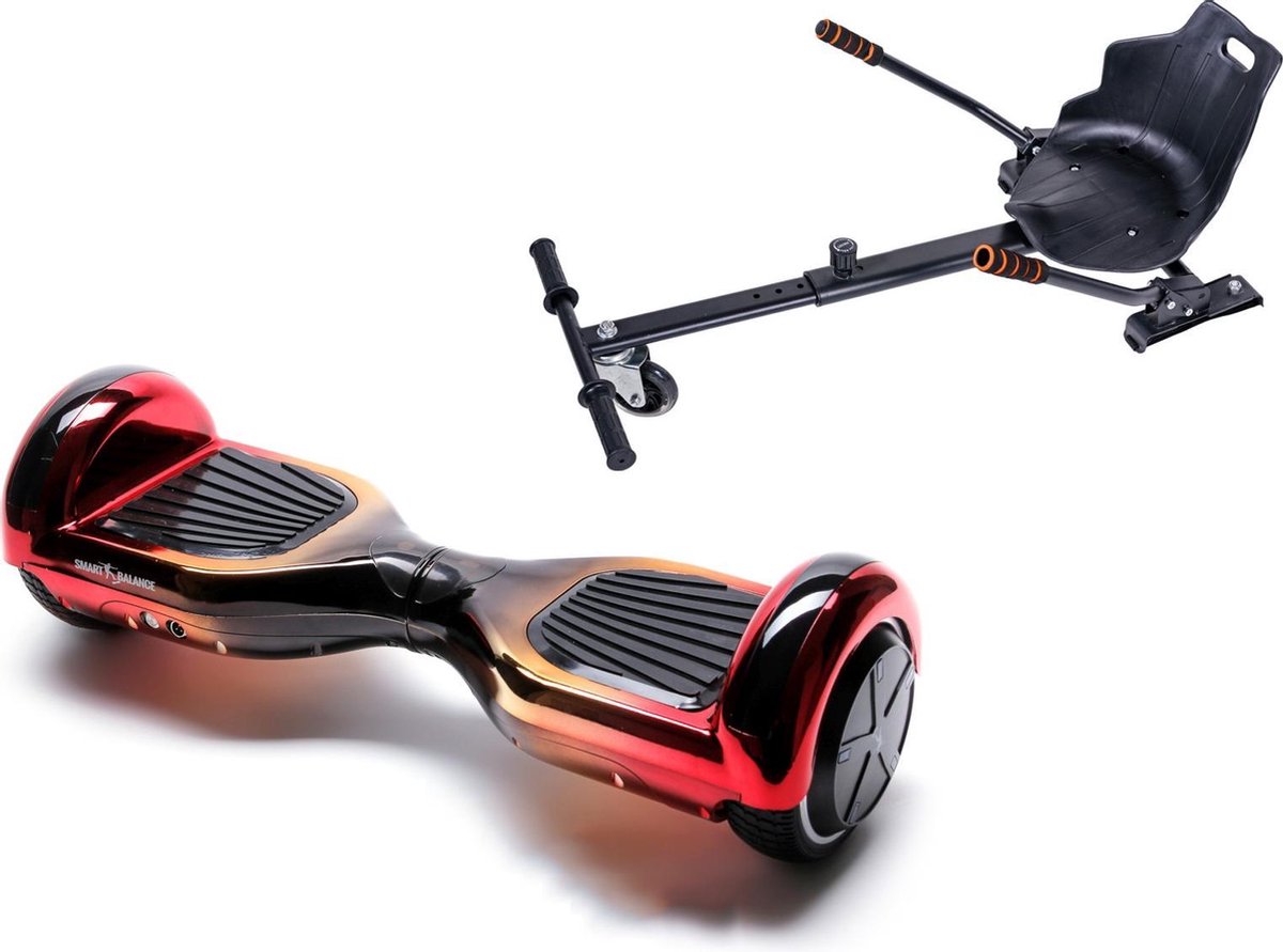 Package Smart Balance™ Hoverboard 6.5 inch, Regular Sunset + Hoverseat, Motor 700 Wat, Bluetooth, LED