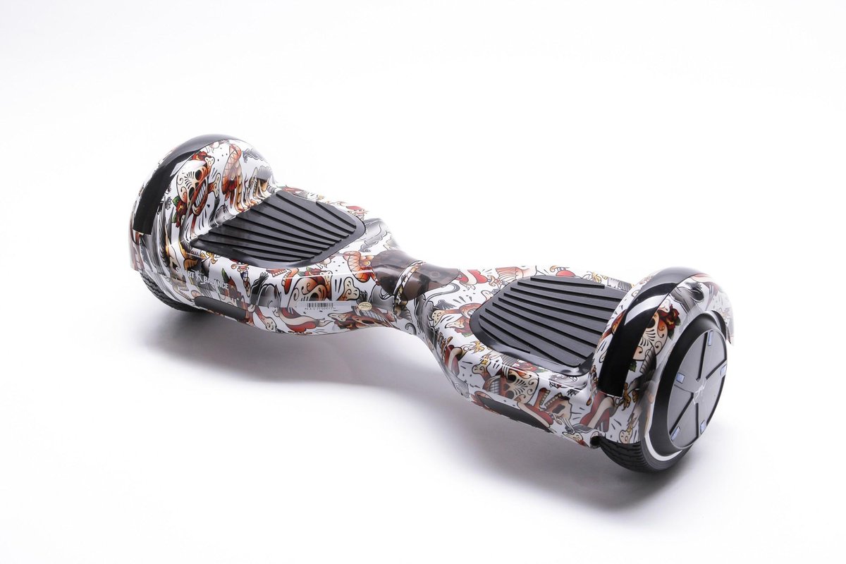 Package Smart Balance™ Hoverboard 6.5 inch, Regular Tattoo + Hoverseat, Motor 700 Wat, Bluetooth, LED