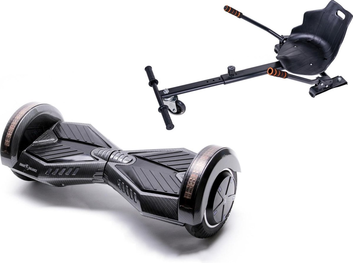 Package Smart Balance™ Hoverboard 6.5 inch, Transformers Carbon + Hoverseat, Motor 700 Wat, Bluetooth, LED