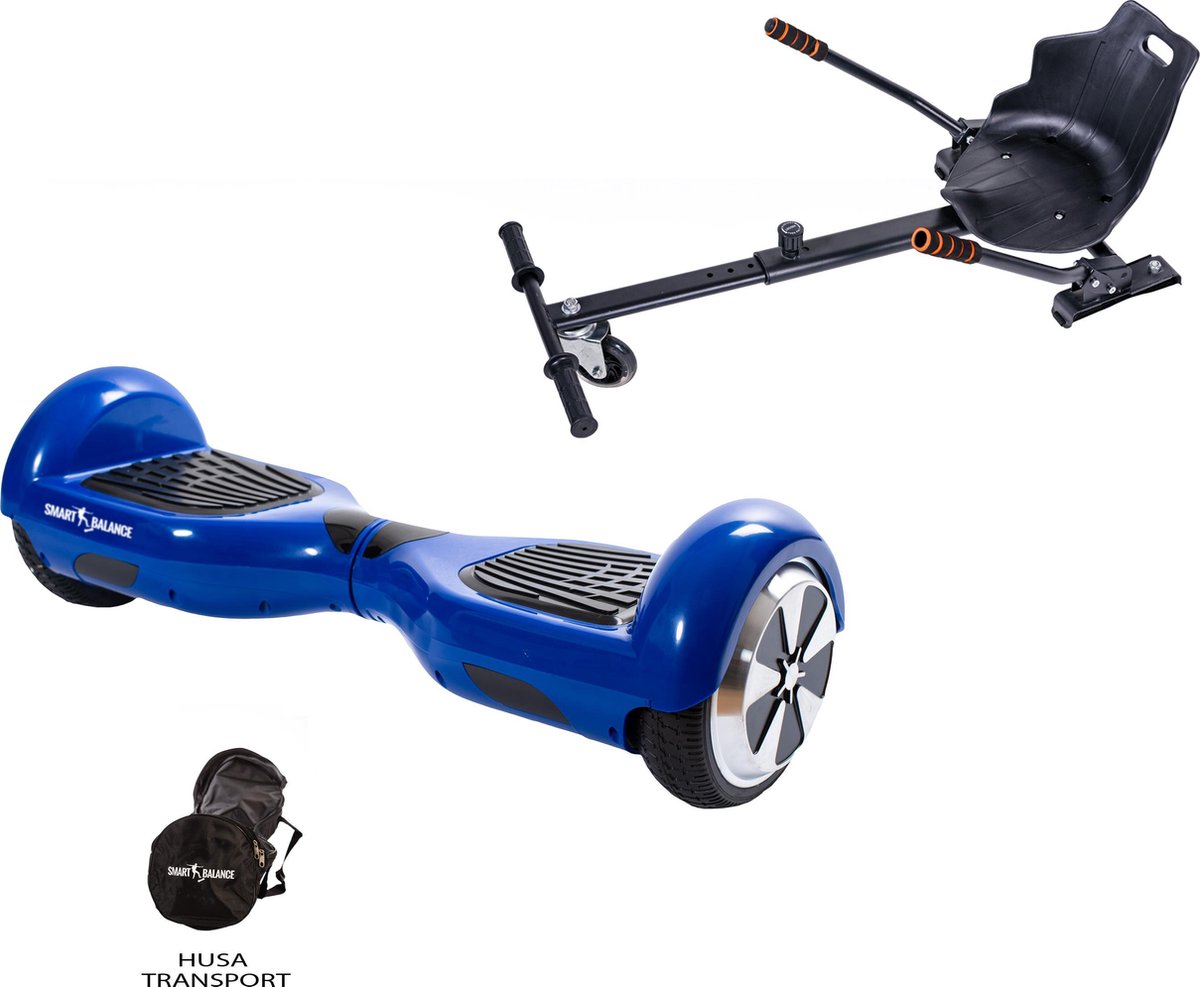 Paquet Hoverboard Regular Blue 2 + Hoverseat - 6.5 pouces, sac, 700w