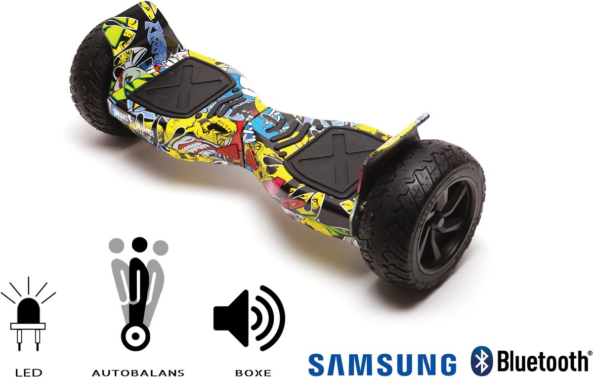 SMART BALANCE Hoverboard Hummer HipHop - 8.5 pouces, Bluetooth