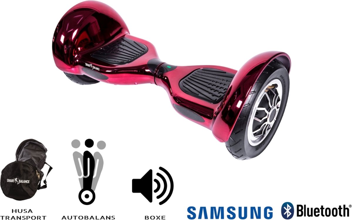 SMART BALANCE Hoverboard OffRoad ElectroPink - 10 pouces, Bluetooth