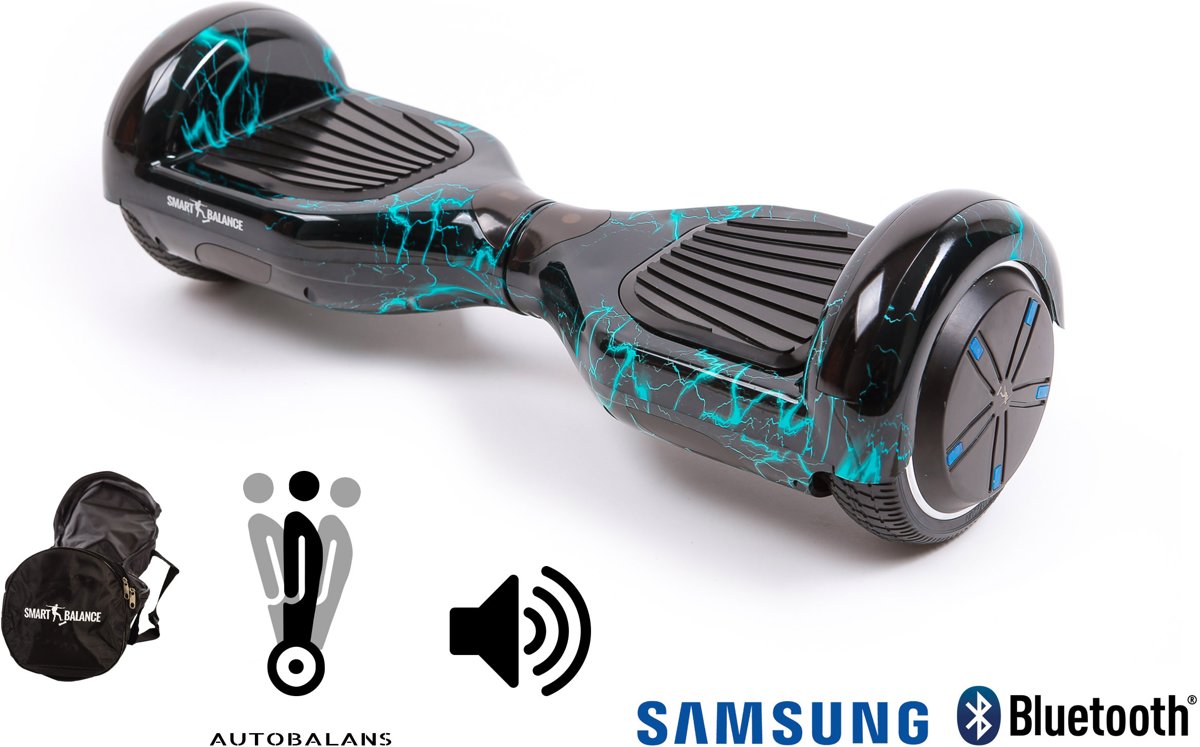 SMART BALANCE Hoverboard Regular  Thunderstorm- 6.5 pouces, Bluetooth