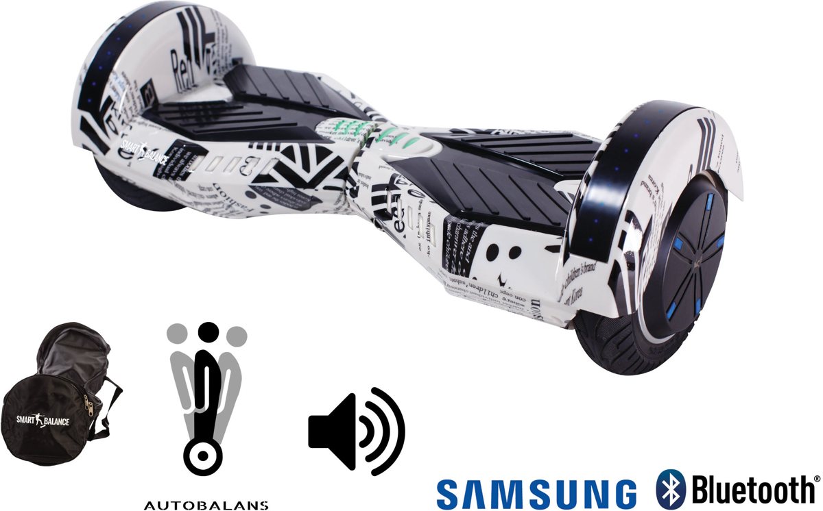 SMART BALANCE Hoverboard Transformers Newspaper - 8 pouces, Bluetooth