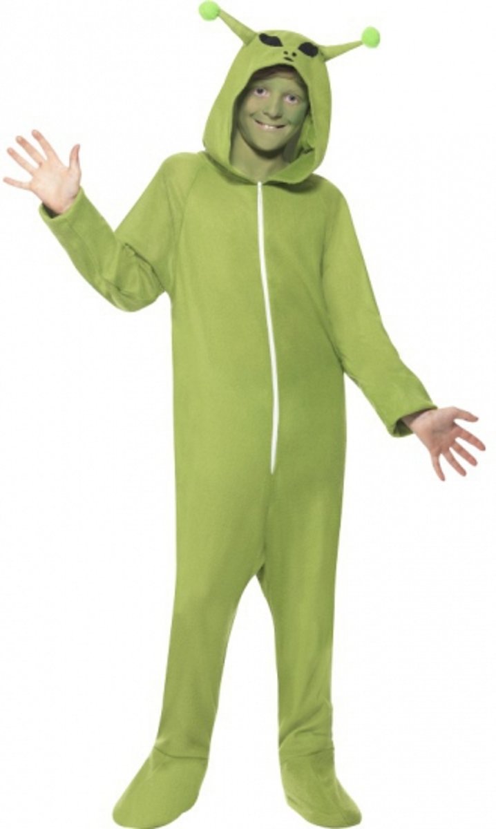 Alien onesie voor kinderen 130-143 (7-9 jaar)