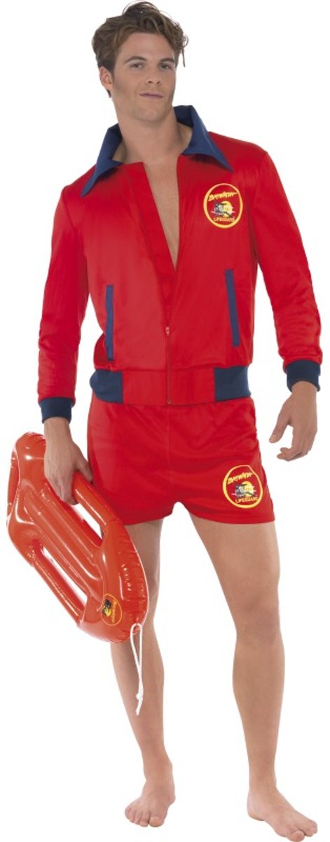 Baywatch kostuum voor heren - Strandwacht pak met jasje en shorts - maat L/XL