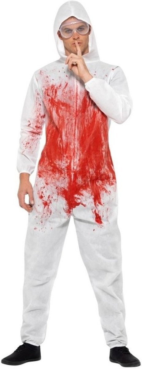 Bloederige overall voor heren 48-50 (M) - Halloween kleding