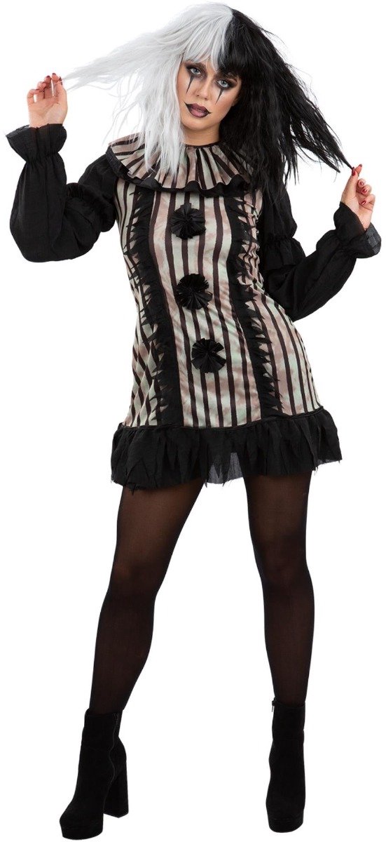 Dark Vintage Clown Costume Woman