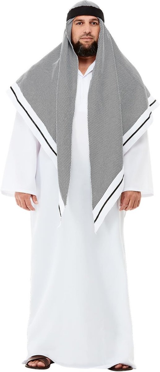 Deluxe Fake Sheikh Costume White M