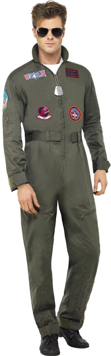 Deluxe Top Gun kostuum - Piloten overal - Maat L - 52-54