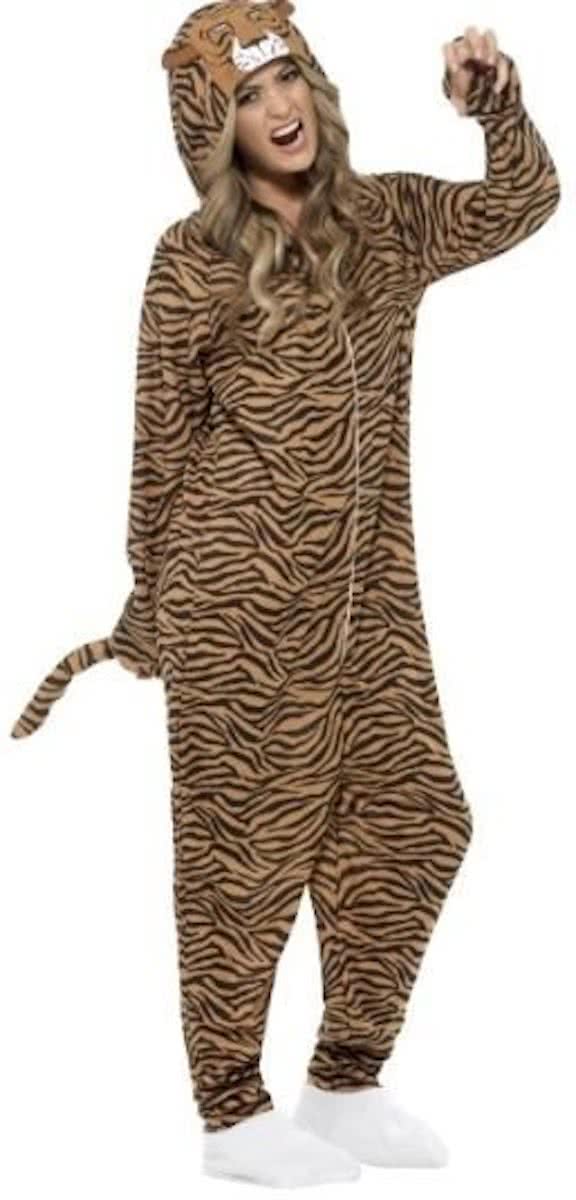 Dierenpak - Tijger onesie - Verkleedkleding - maat M