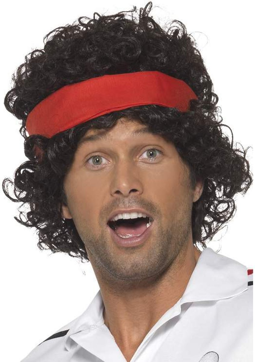 Eighties Tennis Player Wig