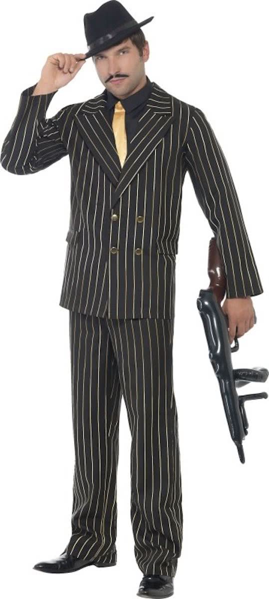 Gold Pinstripe Gangster Costume